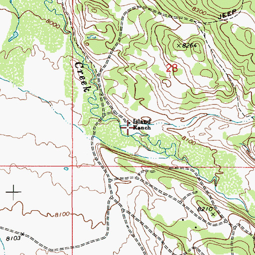 Topographic Map of Cow Hollow, UT