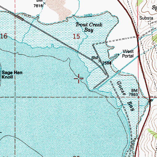 Topographic Map of Cow Hollow, UT