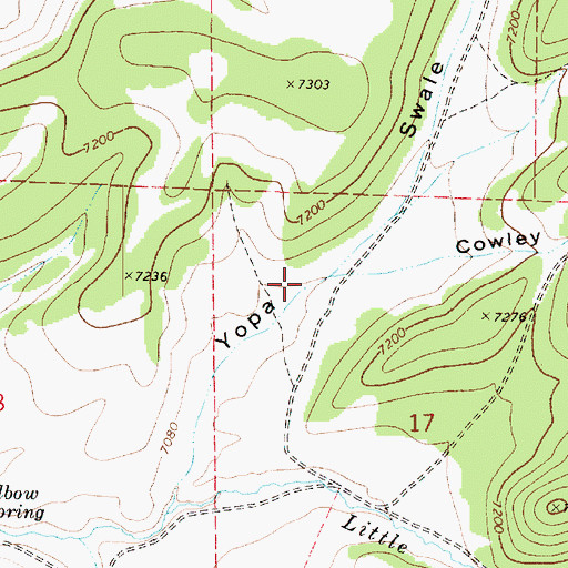 Topographic Map of Lagoon, UT