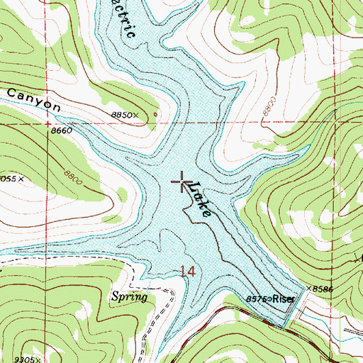 Topographic Map of Cox Canyon, UT