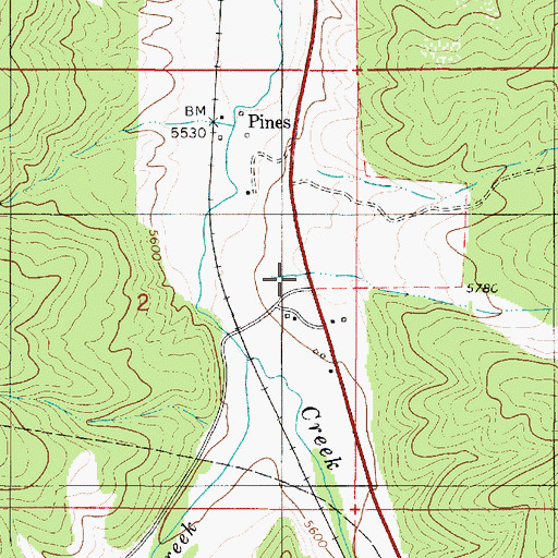 Topographic Map of Cox Canyon, UT
