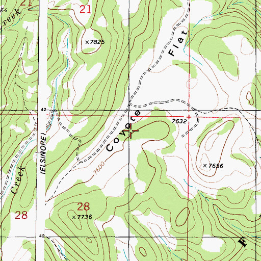 Topographic Map of Coyote Flat, UT