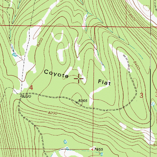 Topographic Map of Coyote Flat, UT