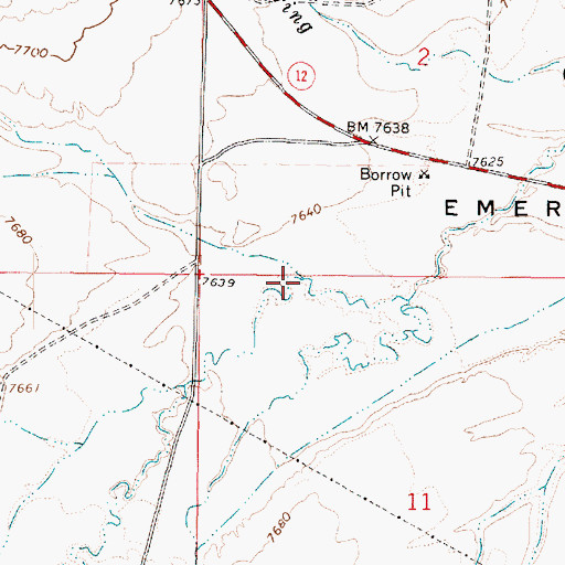 Topographic Map of Coyote Hollow, UT