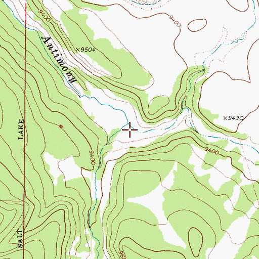 Topographic Map of Coyote Hollow, UT