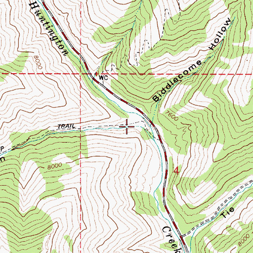 Topographic Map of Crandall Canyon, UT