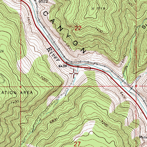 Topographic Map of Crandall Canyon, UT