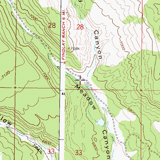 Topographic Map of Crawford Canyon, UT