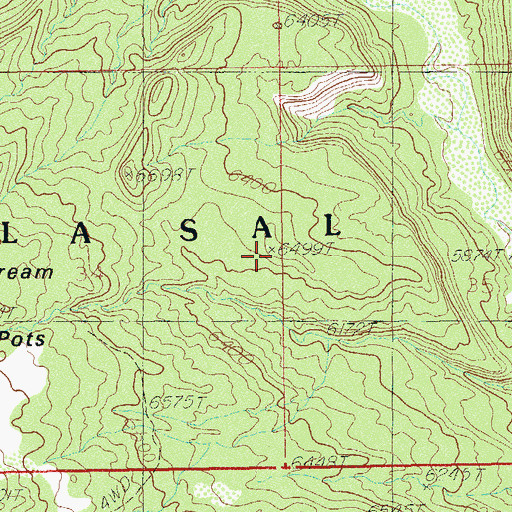 Topographic Map of Cream Pots, UT