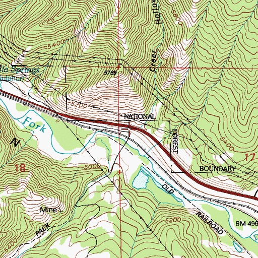Topographic Map of Creer Hollow, UT