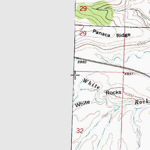Topographic Map of Crestline Draw, UT