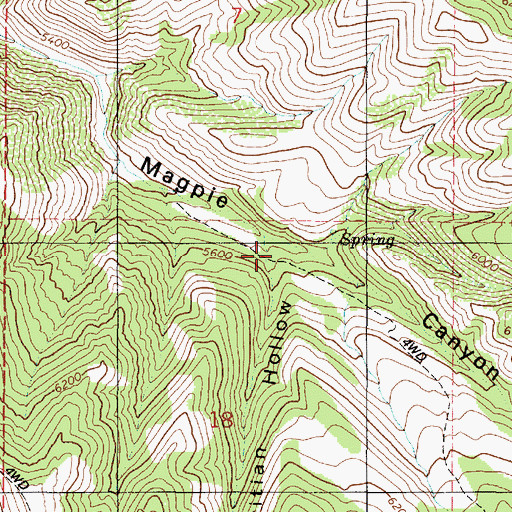 Topographic Map of Critian Hollow, UT