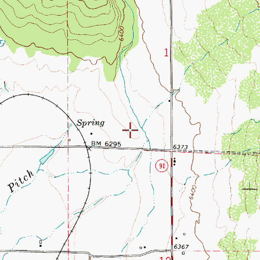 Topographic Map of Crooked Creek, UT