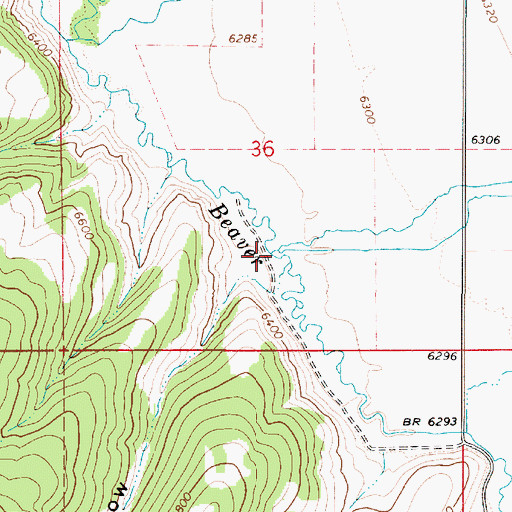 Topographic Map of Crooked Creek, UT