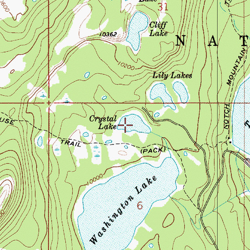 Topographic Map of Crystal Lake, UT