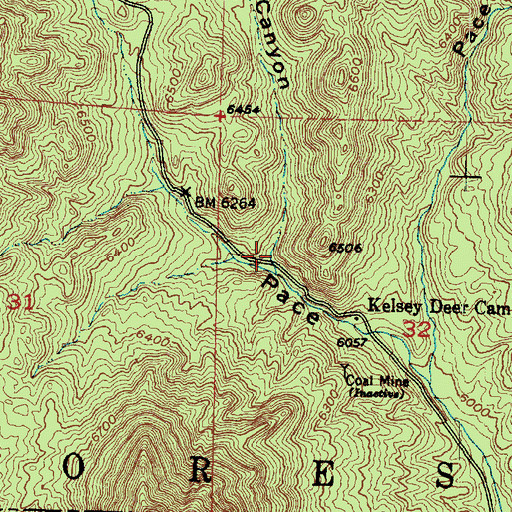 Topographic Map of Culbert Canyon, UT