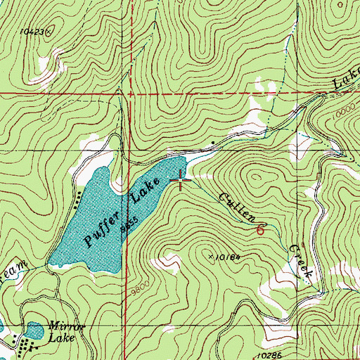 Topographic Map of Cullen Creek, UT