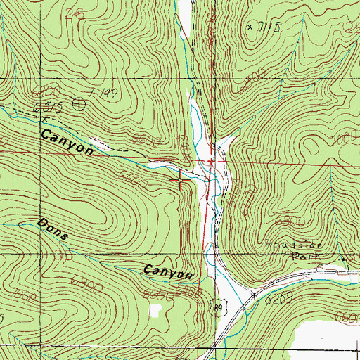 Topographic Map of Currant Canyon, UT
