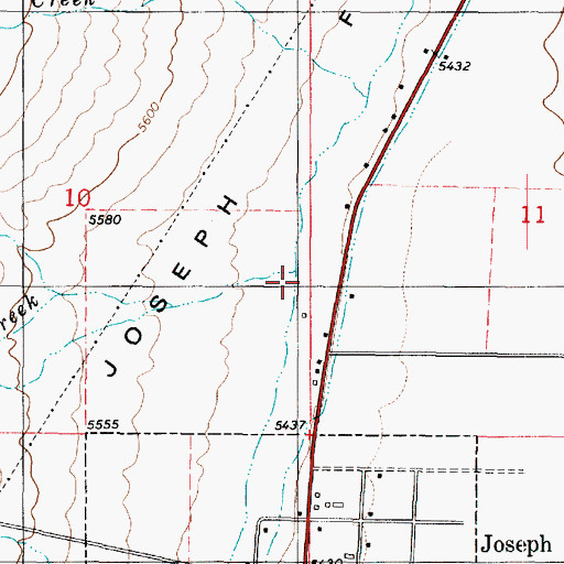 Topographic Map of Currant Creek, UT