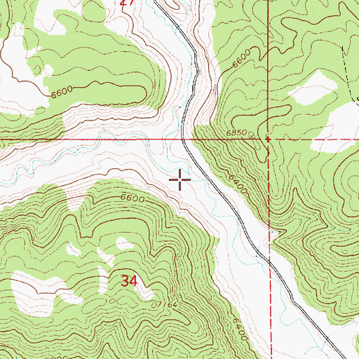 Topographic Map of Currant Creek, UT