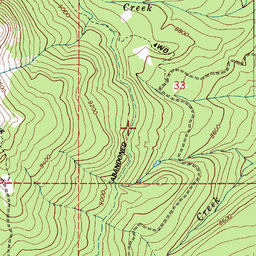 Topographic Map of Currant Creek Feeder Canal, UT