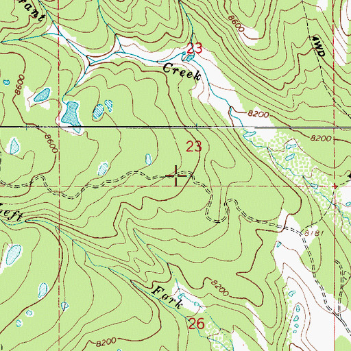 Topographic Map of Currant Creek Guard Station, UT