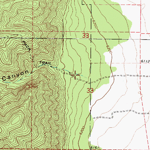 Topographic Map of Cutler Canyon, UT