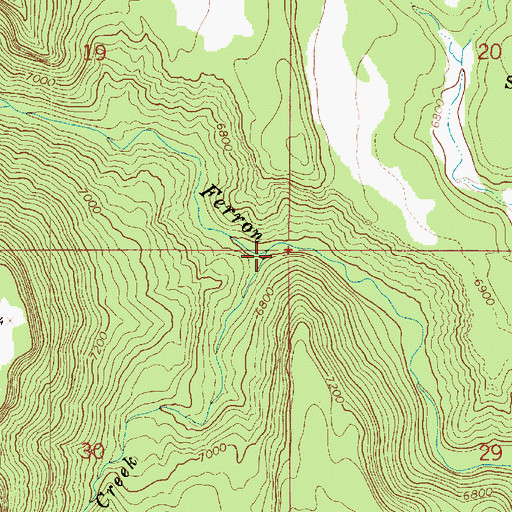 Topographic Map of Dairy Creek, UT