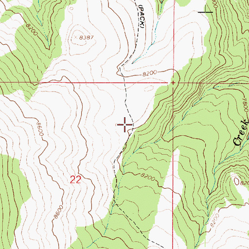 Topographic Map of Dairy Trail, UT