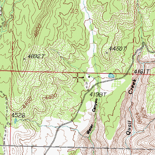 Topographic Map of Danish Ranch, UT