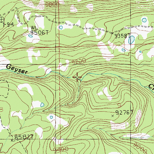 Topographic Map of Dark Canyon, UT