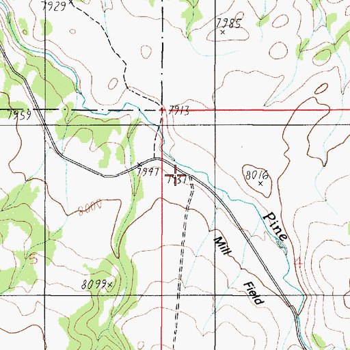 Topographic Map of Dark Valley, UT