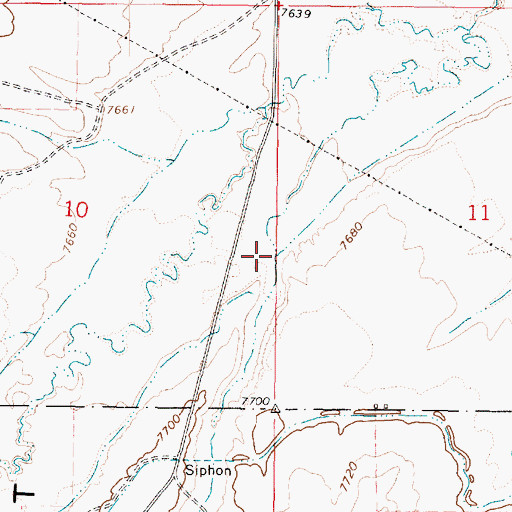 Topographic Map of Daves Hollow, UT