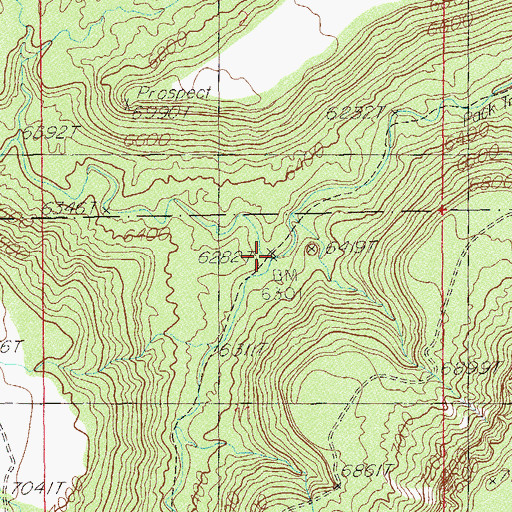 Topographic Map of Davis Canyon, UT
