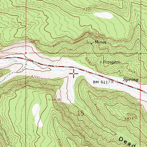 Topographic Map of Dead Horse Canyon, UT