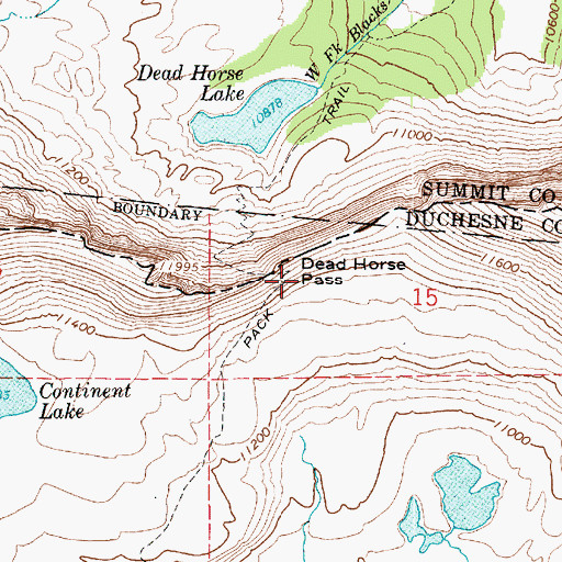 Topographic Map of Dead Horse Pass, UT