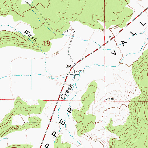 Topographic Map of Dead Mare Wash, UT