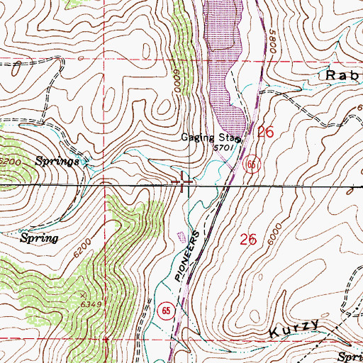 Topographic Map of Dead Ox Canyon, UT
