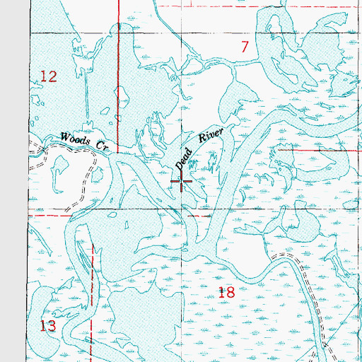Topographic Map of Dead River, UT