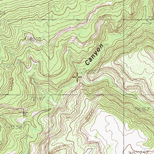 Topographic Map of Deadman Canyon, UT