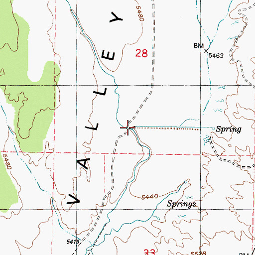 Topographic Map of Death Creek, UT