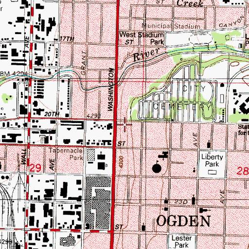 Topographic Map of Dee School, UT