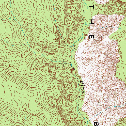 Topographic Map of Deep Creek, UT