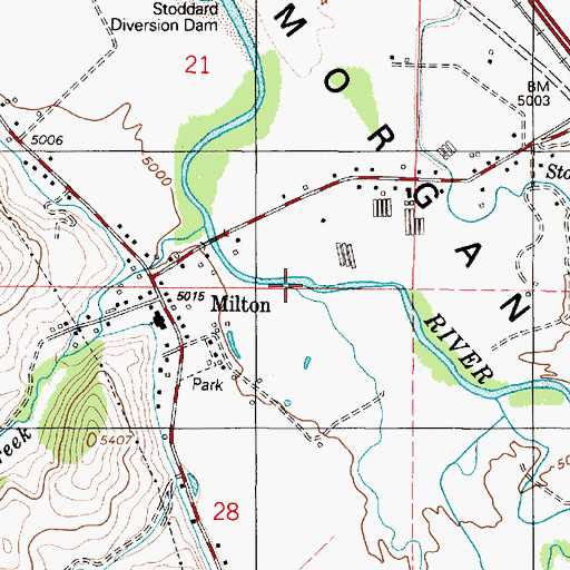 Topographic Map of Deep Creek, UT