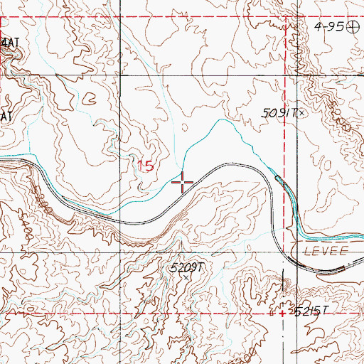Topographic Map of Deep Creek, UT