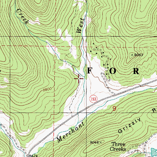 Topographic Map of Deer Creek, UT