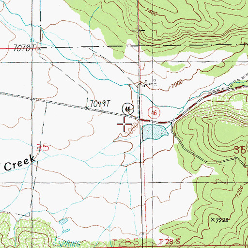 Topographic Map of Deer Creek, UT