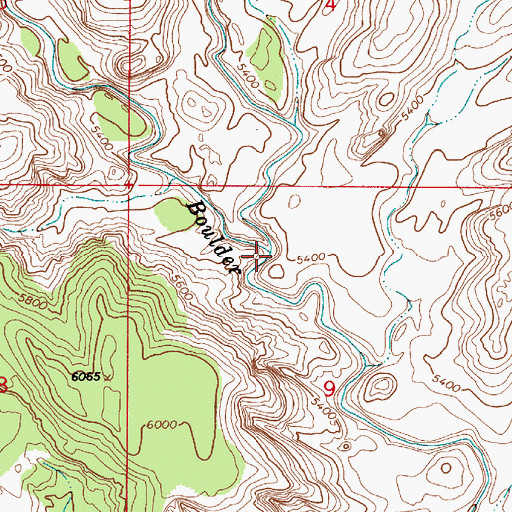 Topographic Map of Deer Creek, UT