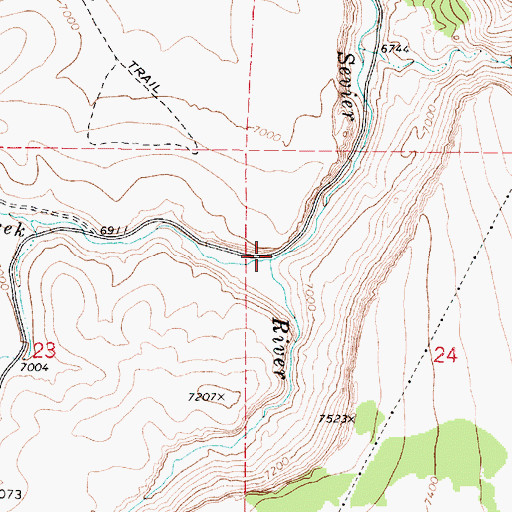 Topographic Map of Deer Creek, UT
