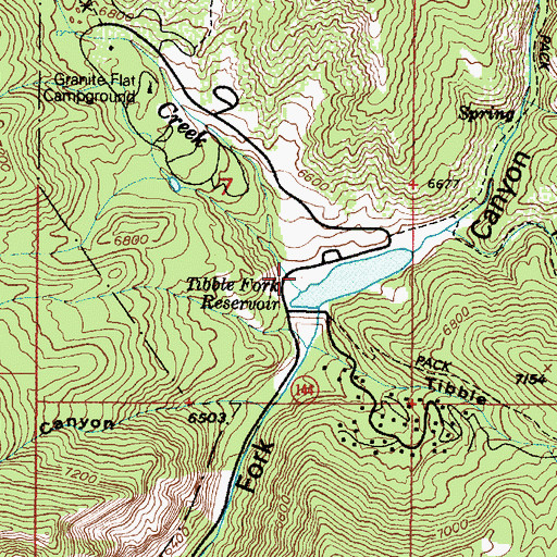 Topographic Map of Deer Creek, UT